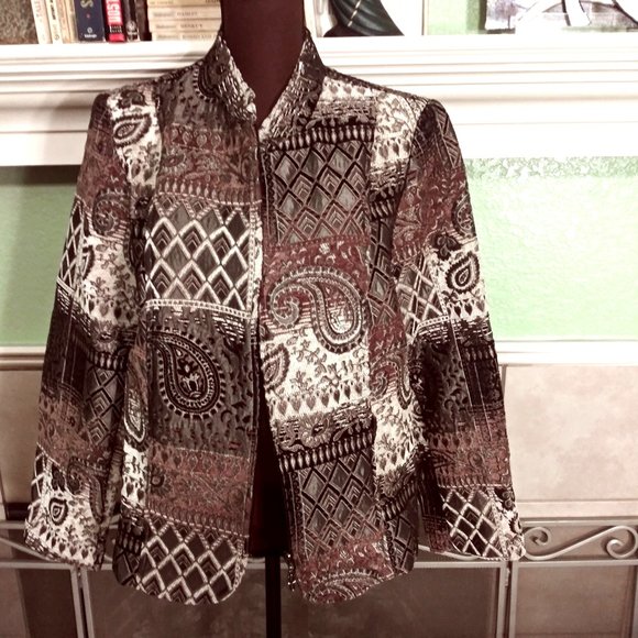 Vintage Jacket, Dressbarn Woman, Dressy Jacket, Size 14/16 Jacket, Plus Size - Picture 11 of 16